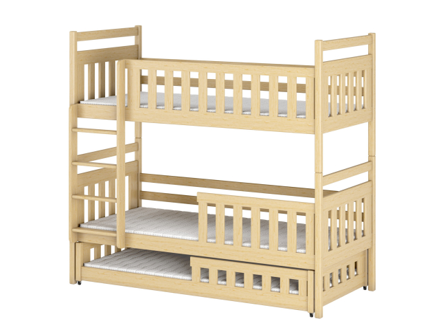 Trivietė vaikiška lova OLIWIA 80x200 11 Trivietė vaikiška lova OLIWIA 80x200 11