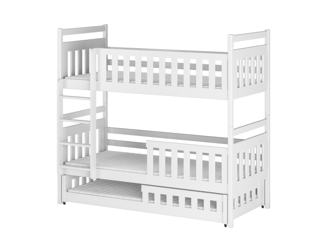 Trivietė vaikiška lova OLIWIA 90x190 8 Trivietė vaikiška lova OLIWIA 90x190 8