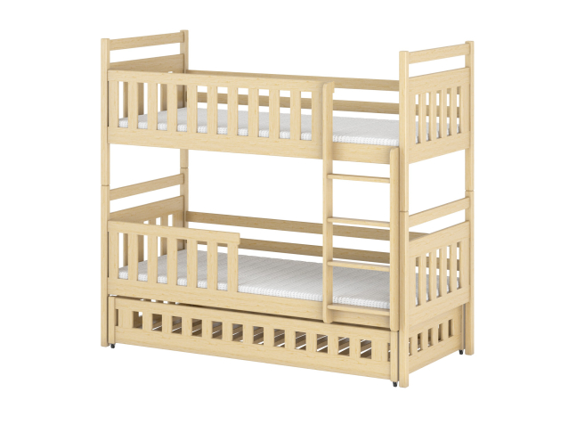 Trivietė vaikiška lova OLIWIA 90x190 15