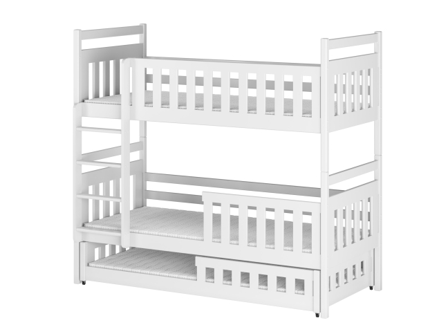 Trivietė vaikiška lova OLIWIA 90x200 8