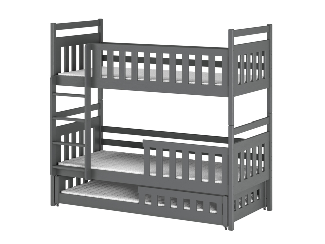 Trivietė vaikiška lova OLIWIA 90x200 9