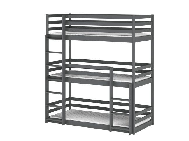 Triaukštė vaikiška lova TED 80x180 11