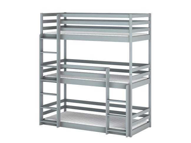 Triaukštė vaikiška lova TED 80x200 12