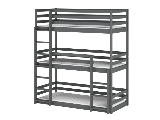 Triaukštė vaikiška lova TED 80x200 11 Triaukštė vaikiška lova TED 80x200 11