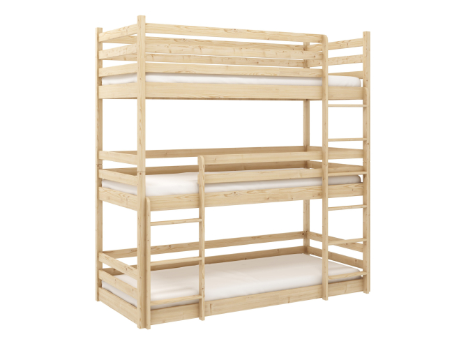 Triaukštė vaikiška lova TED 80x200 13