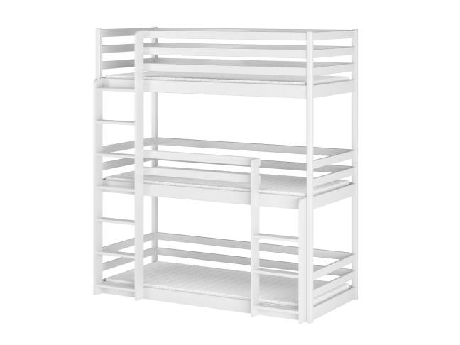 Triaukštė vaikiška lova TED 90x190 10 Triaukštė vaikiška lova TED 90x190 10