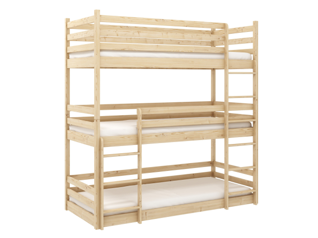 Triaukštė vaikiška lova TED 90x190 13 Triaukštė vaikiška lova TED 90x190 13