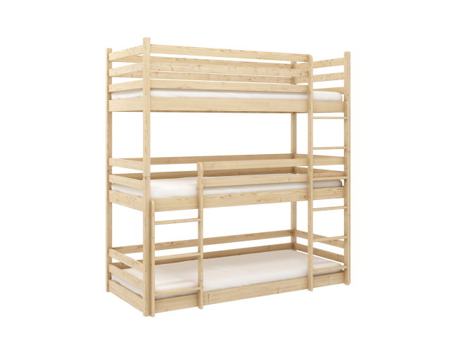 Triaukštė vaikiška lova TED 90x200 13