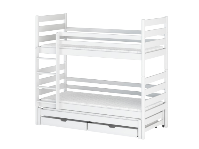 Trivietė vaikiška lova su stalčiais TOMI 80x160 5 Trivietė vaikiška lova su stalčiais TOMI 80x160 5