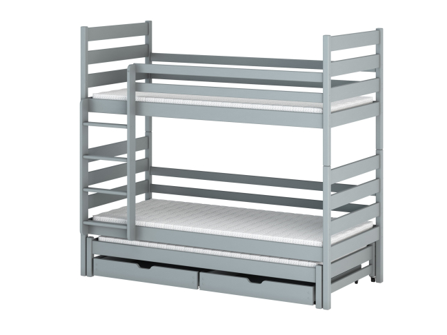 Trivietė vaikiška lova su stalčiais TOMI 80x160 7 Trivietė vaikiška lova su stalčiais TOMI 80x160 7