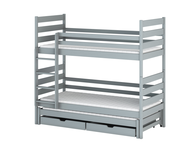 Trivietė vaikiška lova su stalčiais TOMI 80x180 7