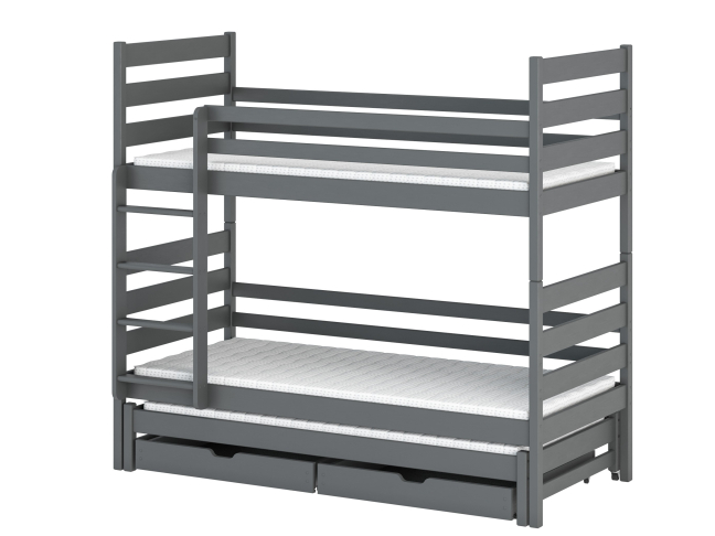 Trivietė vaikiška lova su stalčiais TOMI 80x180 6