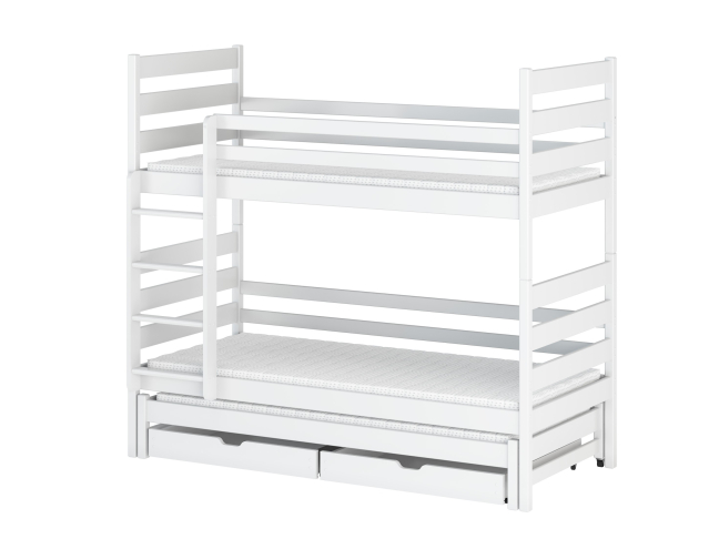 Trivietė vaikiška lova su stalčiais TOMI 90x200 5