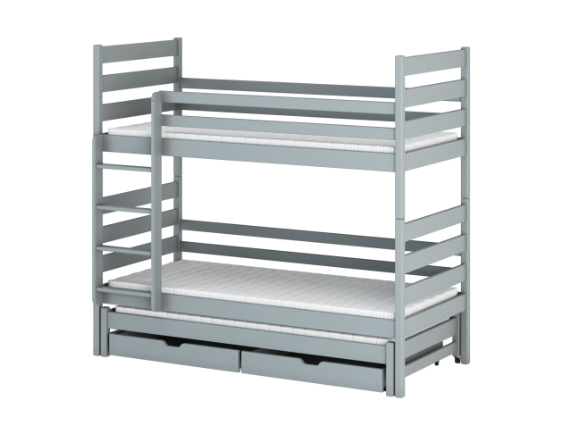 Trivietė vaikiška lova su stalčiais TOMI 90x200 7 Trivietė vaikiška lova su stalčiais TOMI 90x200 7