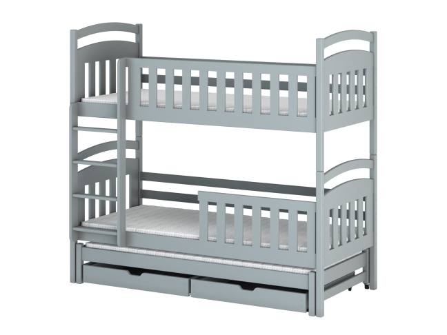 Trivietė vaikiška lova su stalčiais VIKI 80x160 8