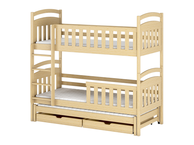 Trivietė vaikiška lova su stalčiais VIKI 80x160 9