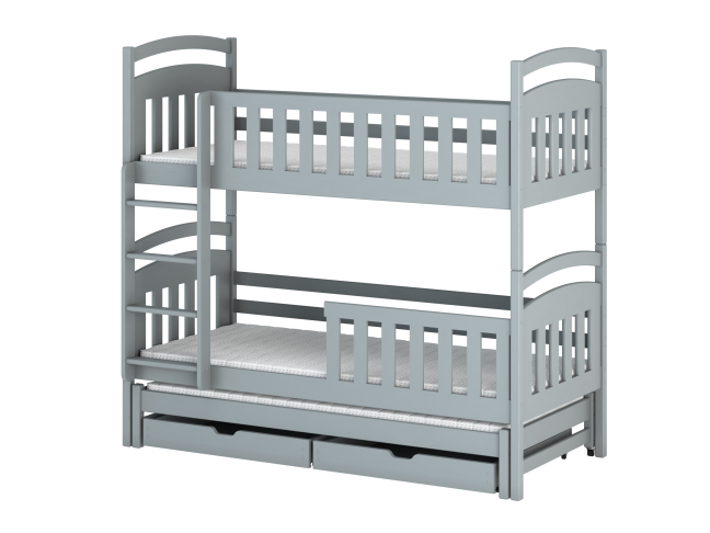 Trivietė vaikiška lova su stalčiais VIKI 80x200 8 Trivietė vaikiška lova su stalčiais VIKI 80x200 8