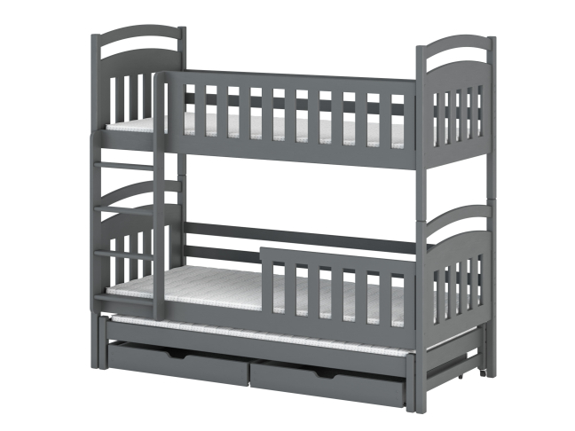 Trivietė vaikiška lova su stalčiais VIKI 90x190 7 Trivietė vaikiška lova su stalčiais VIKI 90x190 7