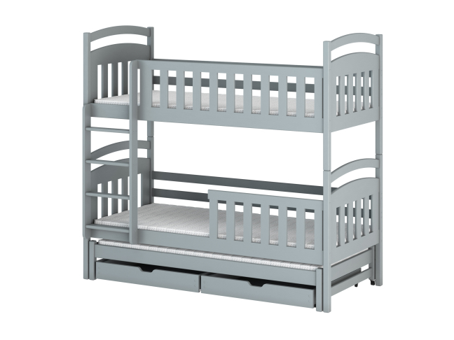 Trivietė vaikiška lova su stalčiais VIKI 90x200 8