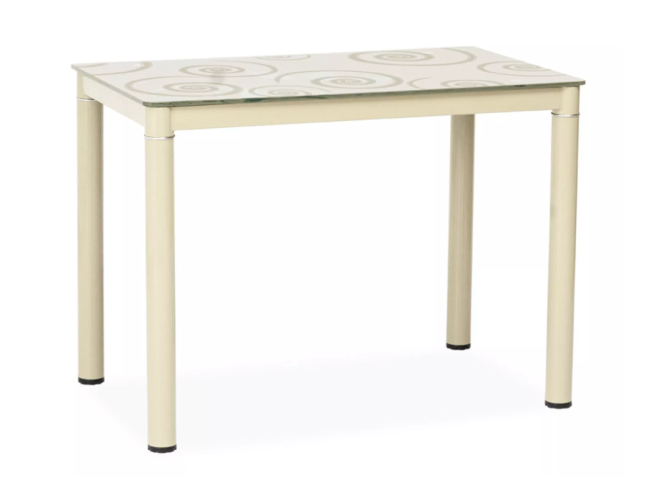 Stiklinis valgomojo stalas DAMAR 80x60 5
