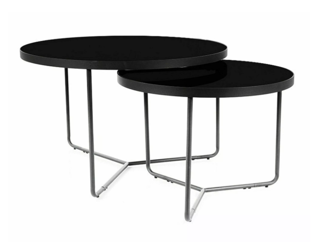 Stiklinis kavos staliukų rinkinys ITALIA 4