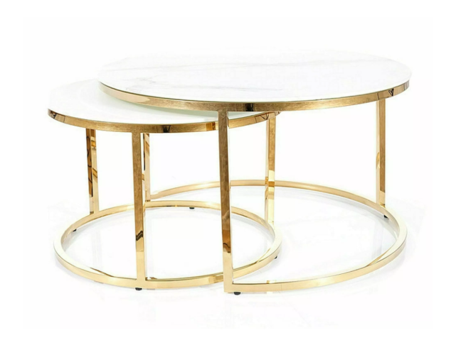 Stiklinis kavos staliukų rinkinys MUSE 2