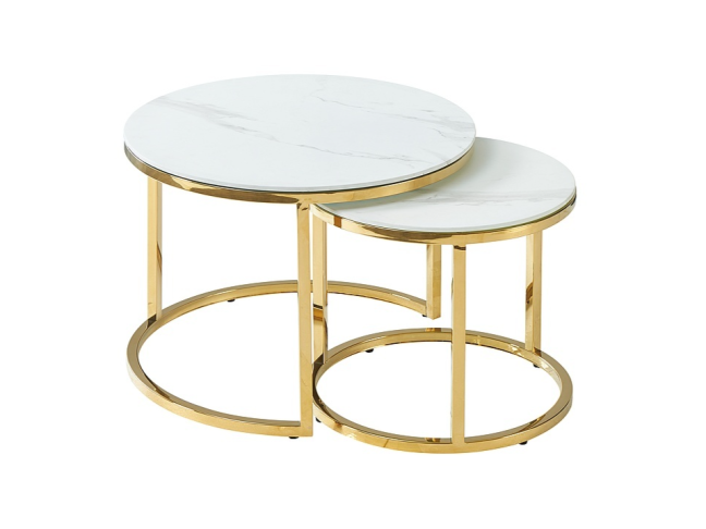 Stiklinis kavos staliukų rinkinys MUSE II 2