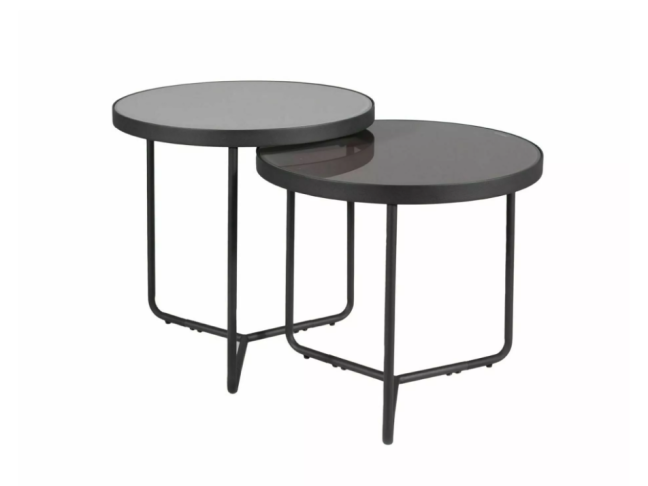 Stiklinis kavos staliukų rinkinys PENELOPE 2