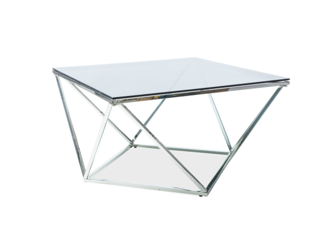 Stiklinis kavos staliukas SILVER A 4
