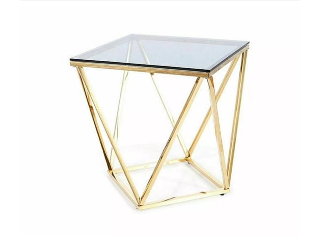 Stiklinis kavos staliukas SILVER B 3 Stiklinis kavos staliukas SILVER B 3