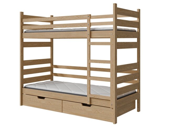 Dviaukštė lova su stalčiais DAREK 6