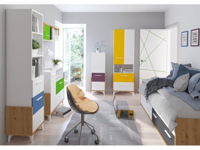 Vaikų kambario komplektas HEY 3 12 Vaikų kambario komplektas HEY 3 12