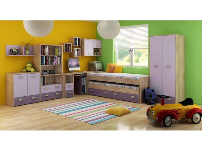 Vaikų kambario komplektas KITTY 1 11 Vaikų kambario komplektas KITTY 1 11