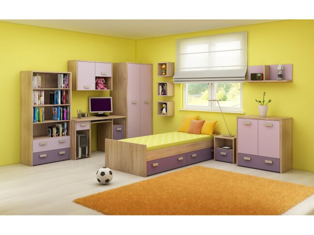 Vaikų kambario komplektas KITTY 2 13 Vaikų kambario komplektas KITTY 2 13