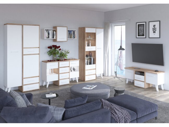 Svetainės baldų komplektas NORDIS 5 7 Svetainės baldų komplektas NORDIS 5 7