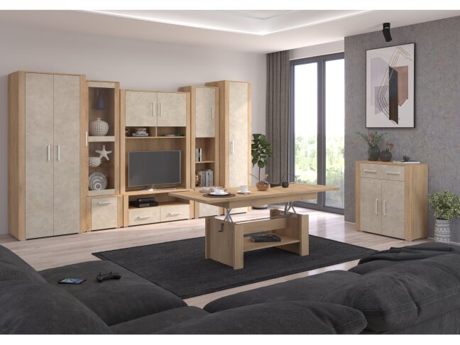 Svetainės baldų komplektas NOTTI 1 7 Svetainės baldų komplektas NOTTI 1 7