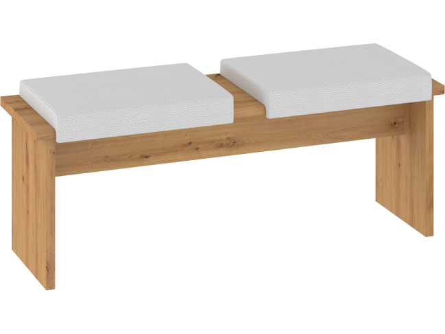 Dvivietė taburetė BON-05 eko balta 5 Dvivietė taburetė BON-05 eko balta 5