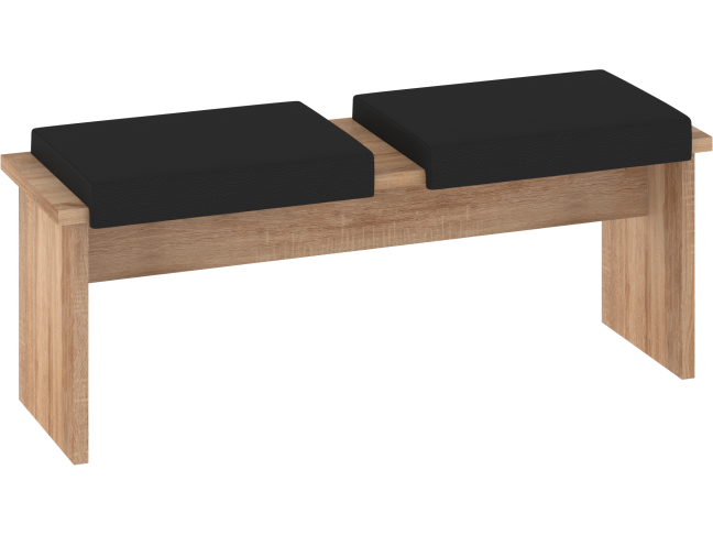 Dvivietė taburetė BON-05 eko juoda 5