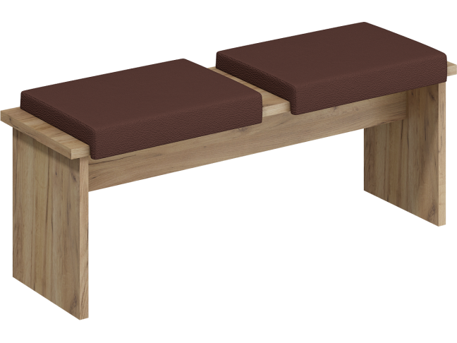 Dvivietė taburetė BON-05 eko ruda 4