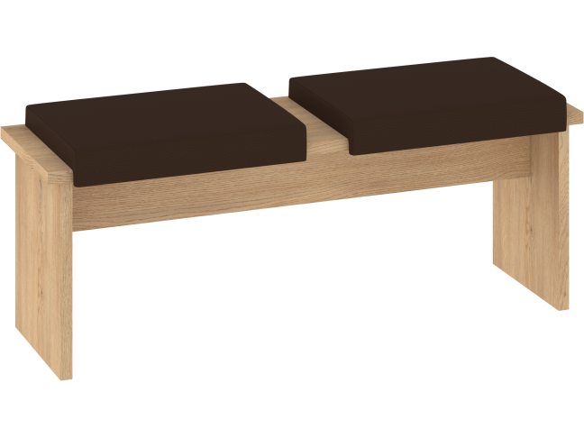 Dvivietė taburetė BON-05 eko ruda 5