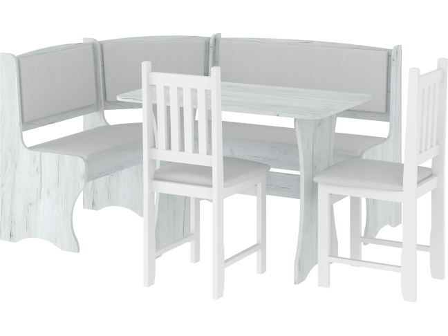 Valgomojo kampinis komplektas su kėdėmis B 2