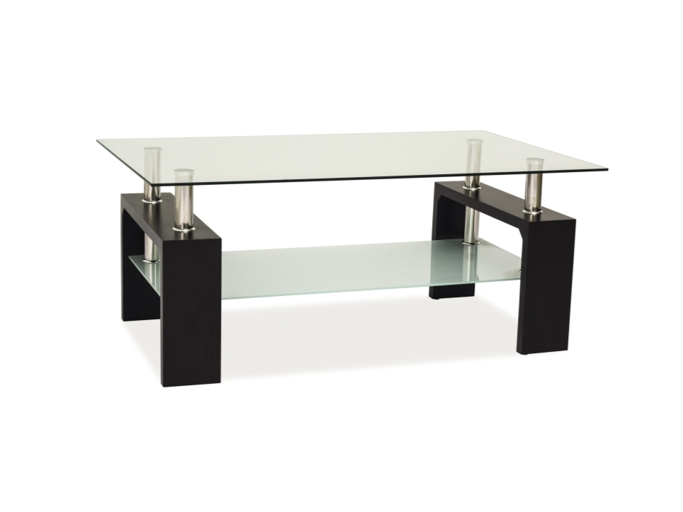 Stiklinis žurnalinis staliukas LISA BASIC II 3