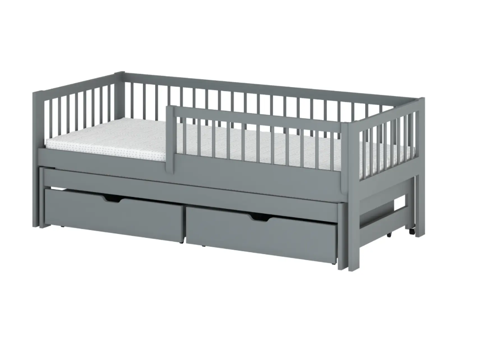 Dvigulė vaikiška lova su stalčiais SOFTI 90x200 9