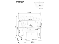 Sofa CAMELLIA 2 VELVET