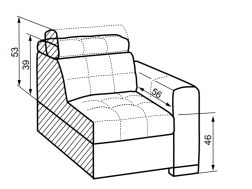 Sofa IRYS 3/2B