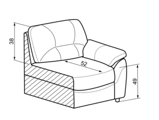 Sofa BALTICA 3/2B