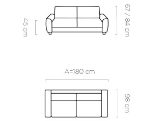Sofa MONZA S120