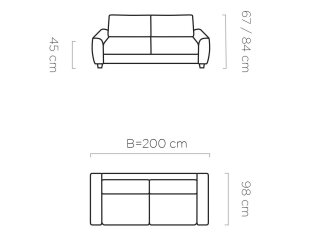 Sofa MONZA S140