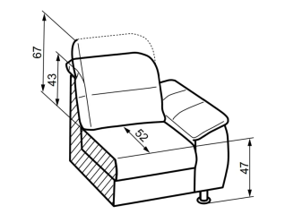 Sofa SCANDI 3/2B