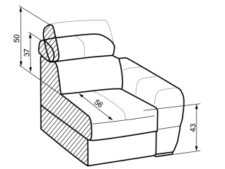 Sofa VENTO 3/2B